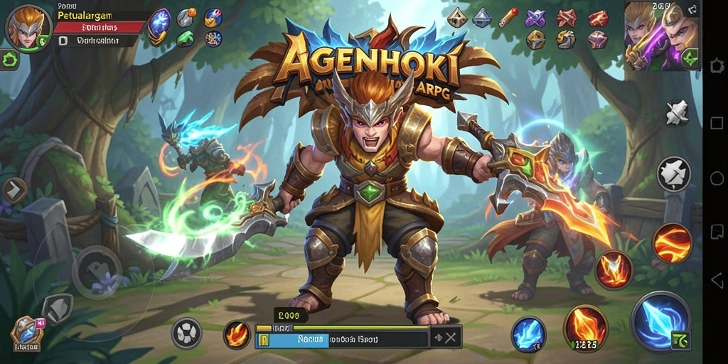 Tangkap momen aksi seru dalam gameplay AGENHOKI.