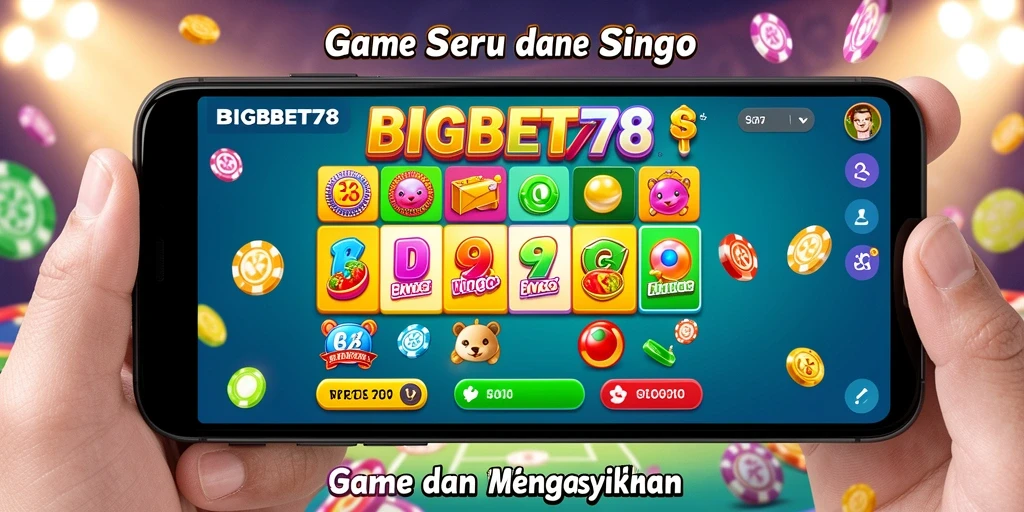 Tampilan gameplay seru di aplikasi Bingo BIGBET78.