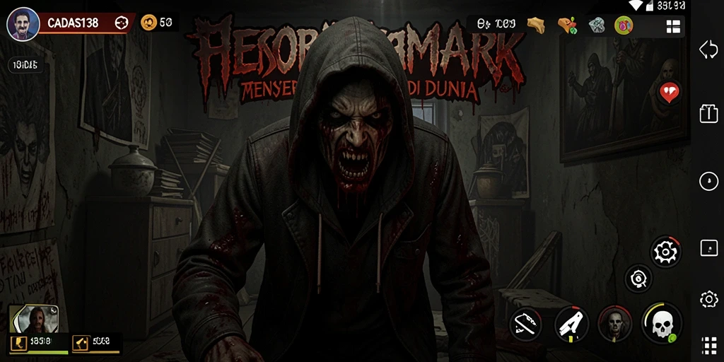 Tangkapan layar dari gameplay menegangkan di CADAS138.
