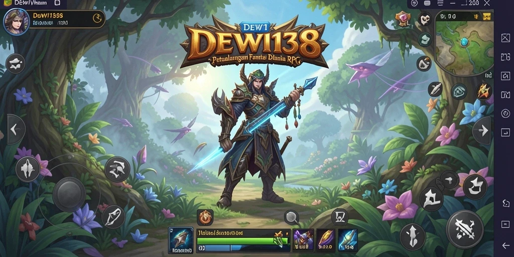 Tangkapan layar utama DEWI138 menampilkan gameplay seru dan karakter yang menawan.