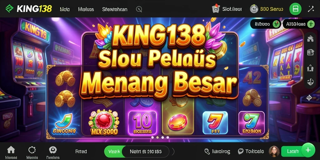 Screenshot menunjukkan gameplay KING138 yang penuh warna dan mengasyikkan.