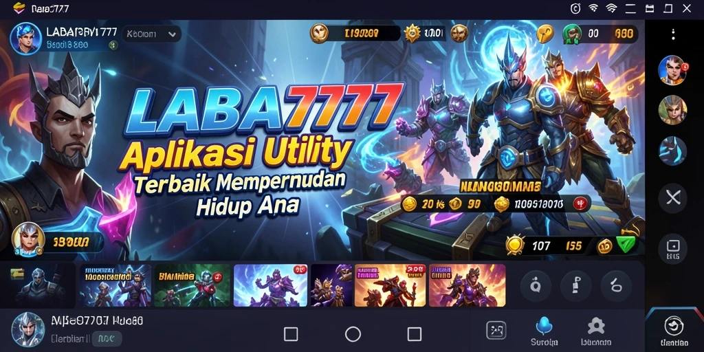 Tampilan utama LABA777 yang ramah pengguna dan fungsional.