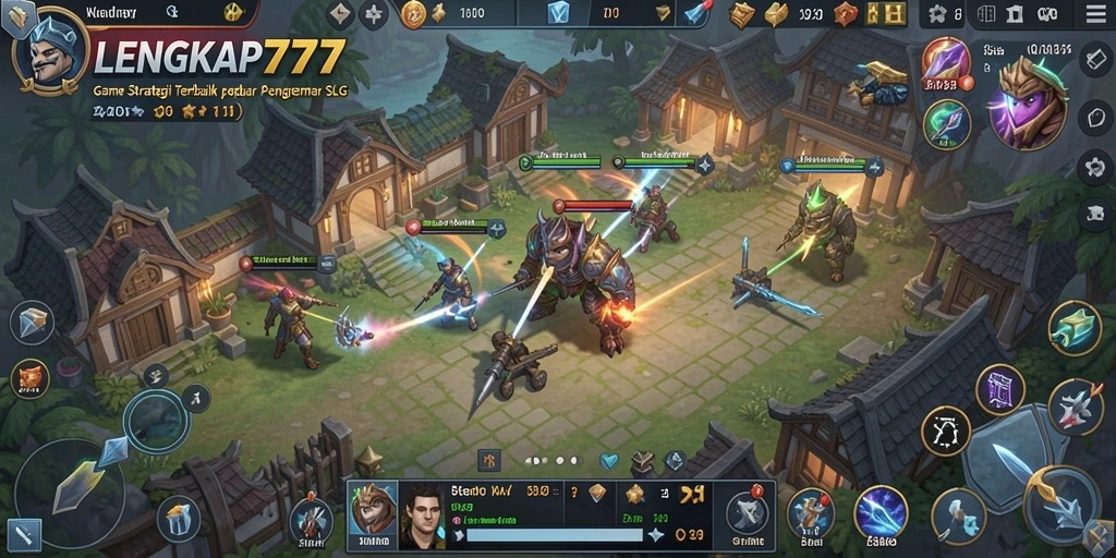 Tampilan menarik dari gameplay <strong>LENGKAP777</strong> yang menunjukkan pertempuran strategis.