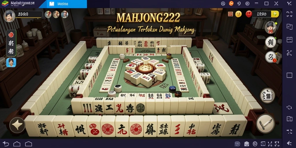 Tampilan gameplay MAHJONG222 dengan petualangan seru di dunia terbuka.