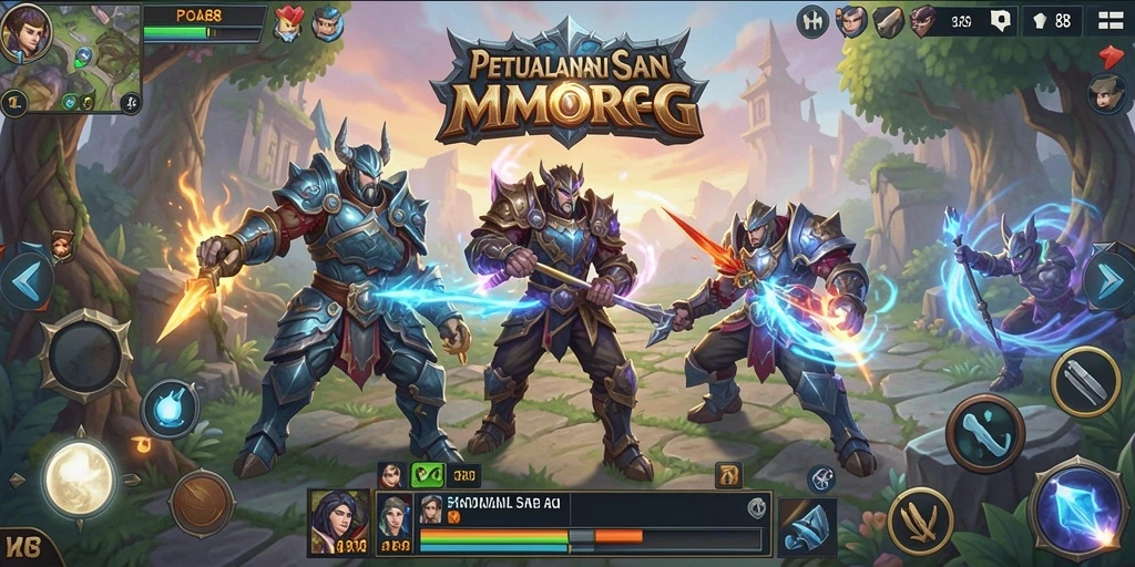 Screenshot utama POA88 menampilkan petualangan seru dalam dunia MMORPG.