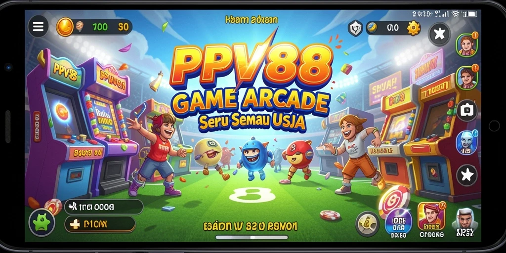 Tampilan gameplay seru PPV88 yang penuh warna.