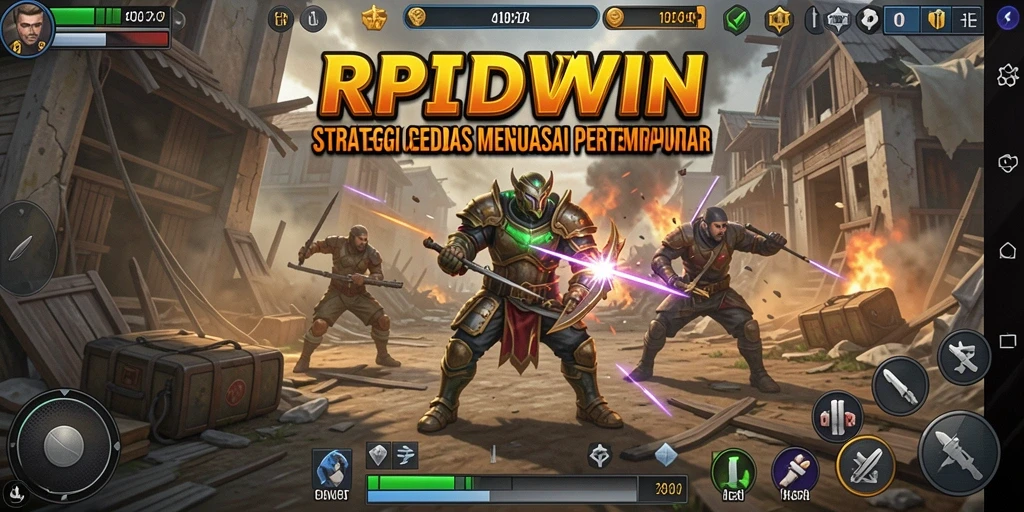Tangkapan layar dari gameplay RPIDWIN menunjukkan strategi pertempuran yang mendalam.