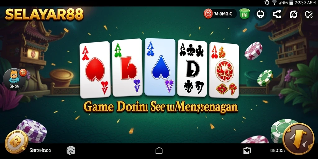 Tampilan gameplay menarik dari game Domino SELAYAR88.
