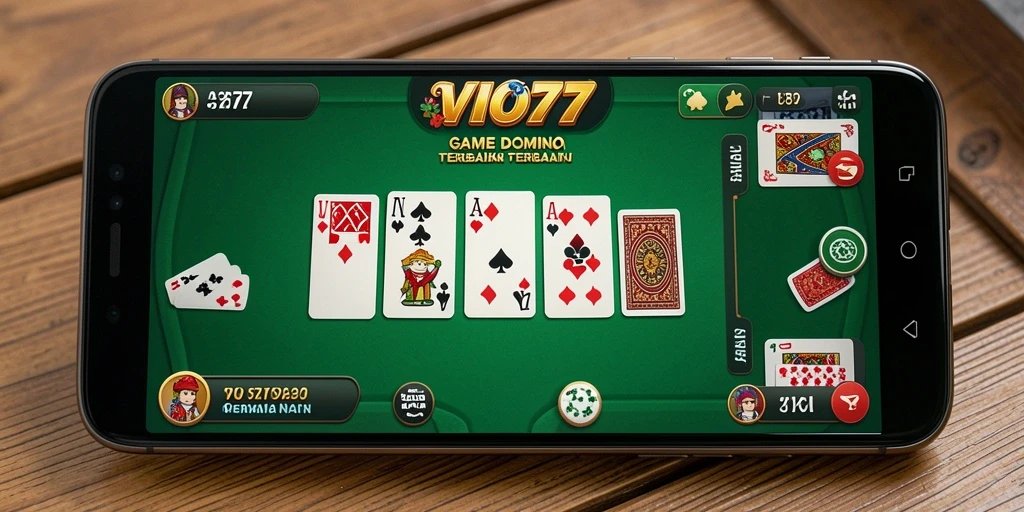 Screenshot gameplay VIO77 yang menampilkan aksi seru permainan Domino.
