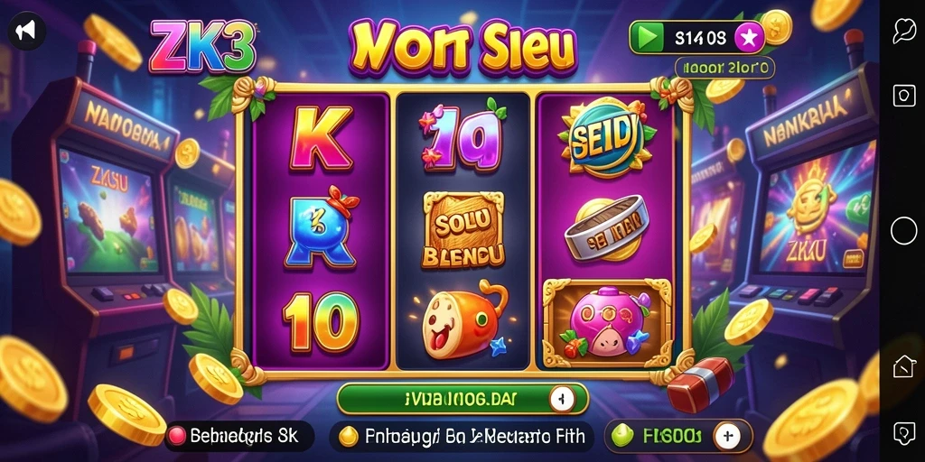 Tampilan gameplay <strong>ZK3</strong> yang seru dan penuh warna.