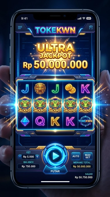 Screenshot aplikasi tokekwin dengan antarmuka yang intuitif.