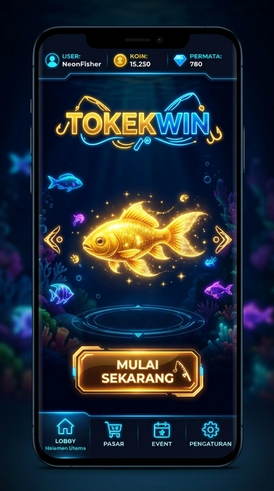 Tampilan aplikasi tokekwin yang menarik dan mudah dipahami.